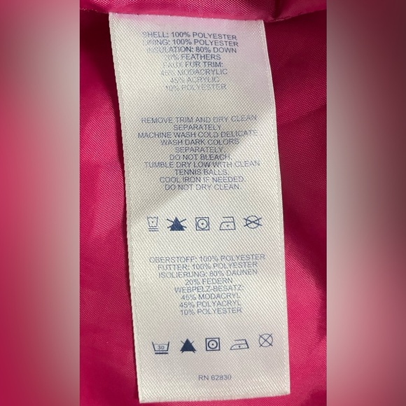 Petite Lands' End Faux-Fur Hood Down Winter Coat Size L/P 14-16 - Picture 15 of 16